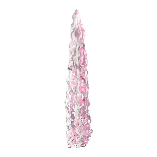 Acc. Twirlz Decoracion Cintas Para Globo: Colores Rosa/Blanco 15 X 86cm ***OFERTA DTO NO ACUMULABLE