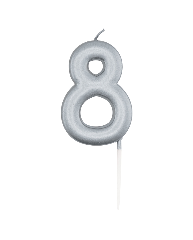 Vela Plata Metal Nº 8