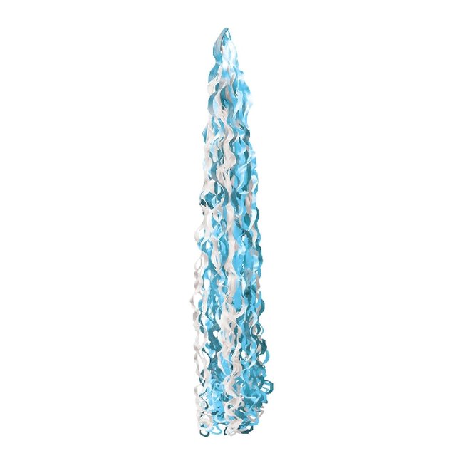 Acc. Twirlz Decoracion Cintas Para Globo: Colores Azul/Blanco 15 X 86cm ***OFERTA DTO NO ACUMULABLE