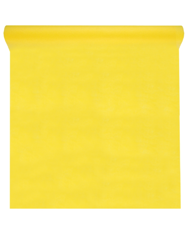 Mantel Harmony Amarillo 120cm Tela opaca polipropileno no tejido 60gr/m2 De 10m ***OFERTA DTO NO ACUMULABLE