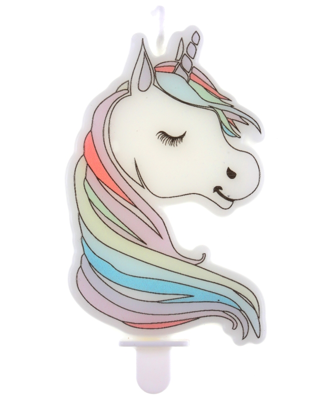 Vela Unicornio 4.7 X 7.5cm Parafina Y Plastico ***OFERTA DTO NO ACUMULABLE