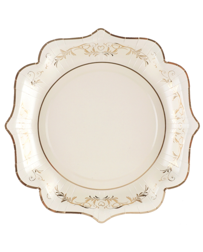 Platos Vida Bella Marfil 21X21cm Carton ***OFERTA DTO NO ACUMULABLE