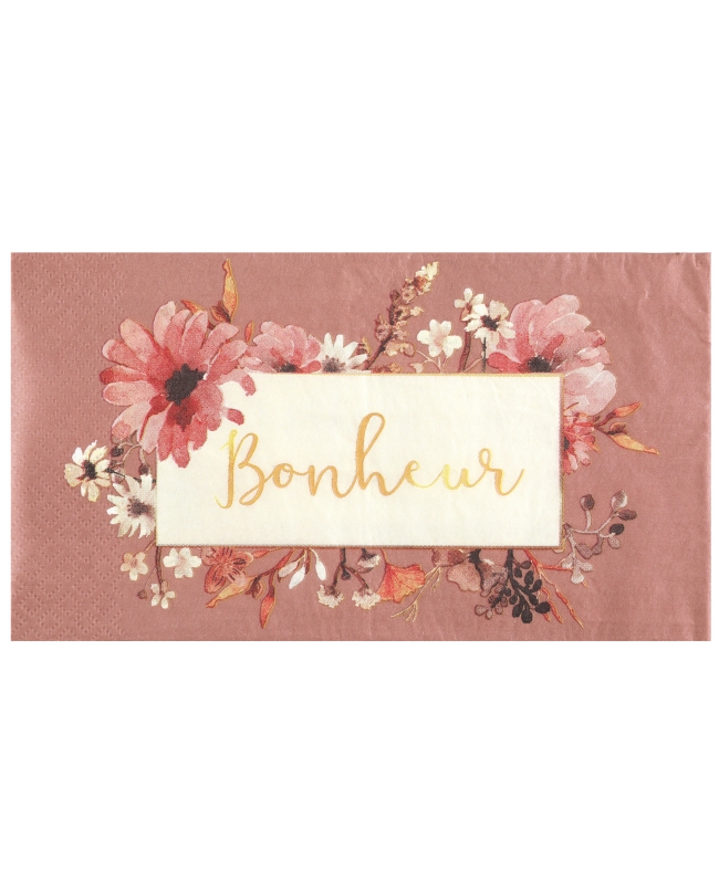 Servilletas Amor Floral Bonheur 40 X 33cm Papel 3C ***OFERTA DTO NO ACUMULABLE