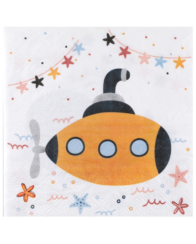 Servilletas Pequeño Marinero 33 X 33cm Papel 3 Capas ***OFERTA DTO NO ACUMULABLE