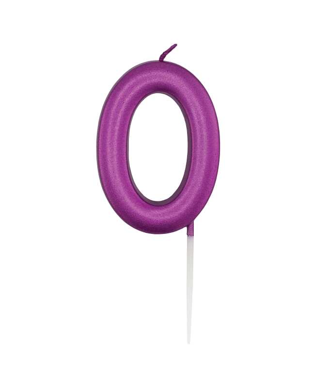 Vela Rosa Metal Nº 0