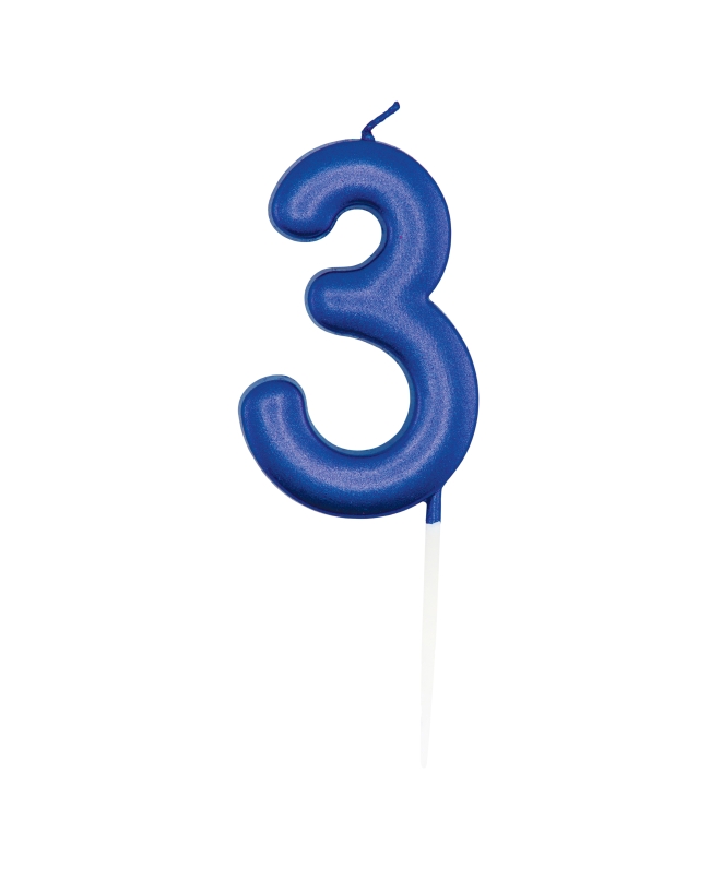 Vela Azul Metal Nº 3