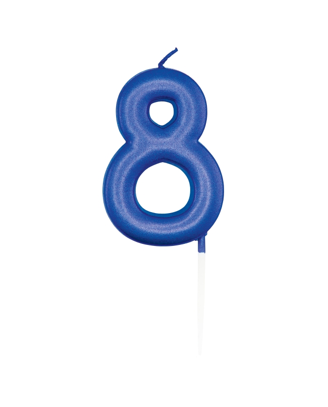 Vela Azul Metal Nº 8