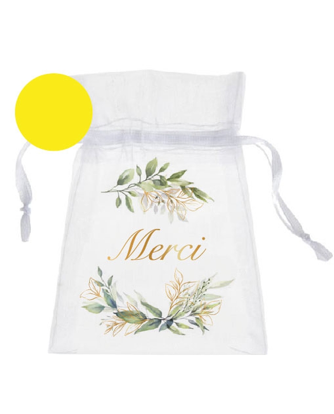 Bolsas Merci Follage Verde 7.5 X 10cm Tela Organza ***OFERTA DTO NO ACUMULABLE