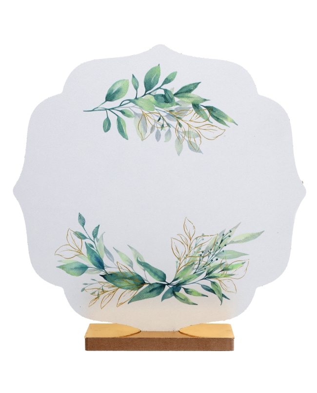 Centro Mesa Follage Verde 19.5 X 4 X 19cm Madera ***OFERTA DTO NO ACUMULABLE