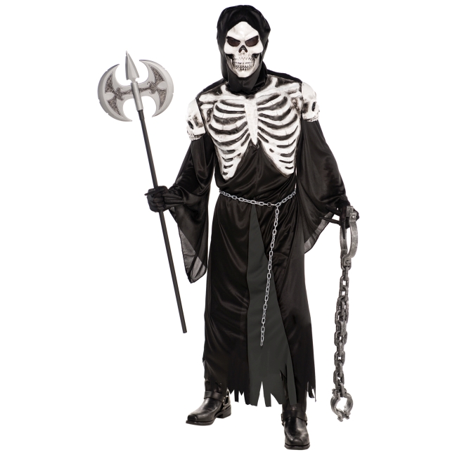 PRECIO OFERTA HALLOWEEN, DTO. NO ACUMULABLE. Guardián de la Cripta - Disfraz de Esqueleto de Halloween 41-43