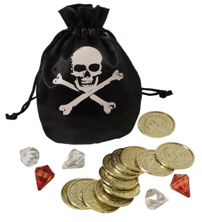 Disfraz Acc. Bolsa Piratas &amp; Monedas