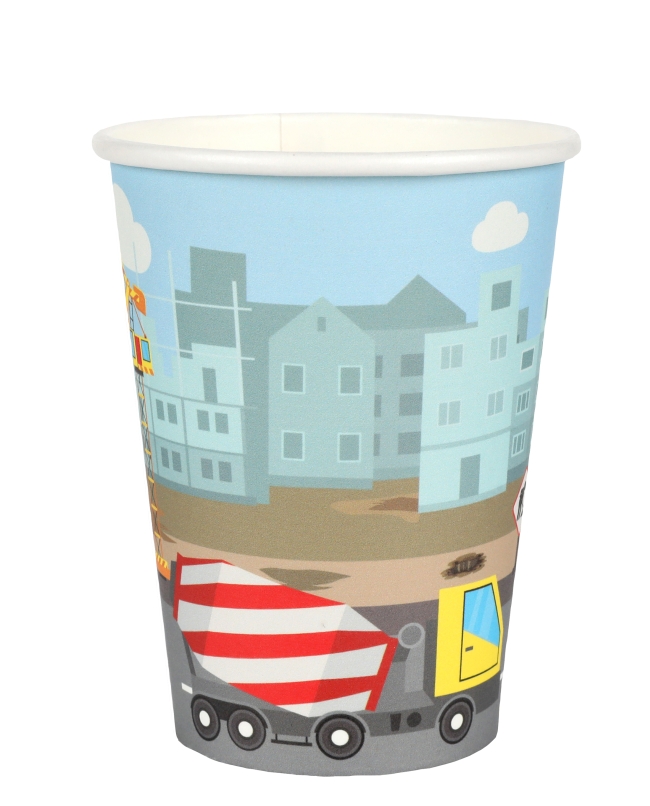 Vasos Construccion  7.8 X 9.7cm  27cl Carton ***OFERTA DTO NO ACUMULABLE