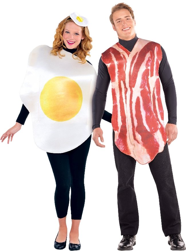 Disfraz Adulto Desayuno Huevo&amp;Bacon