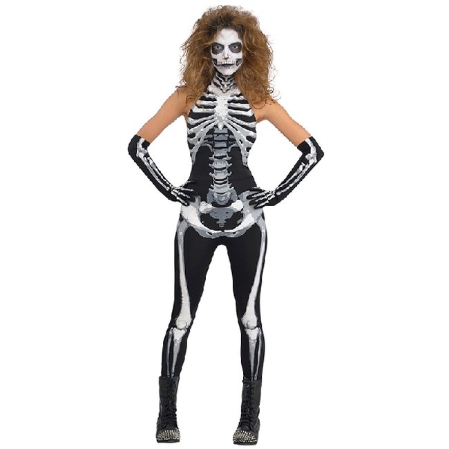 Disfraz Adulto: Mujer Esqueleto Talla L