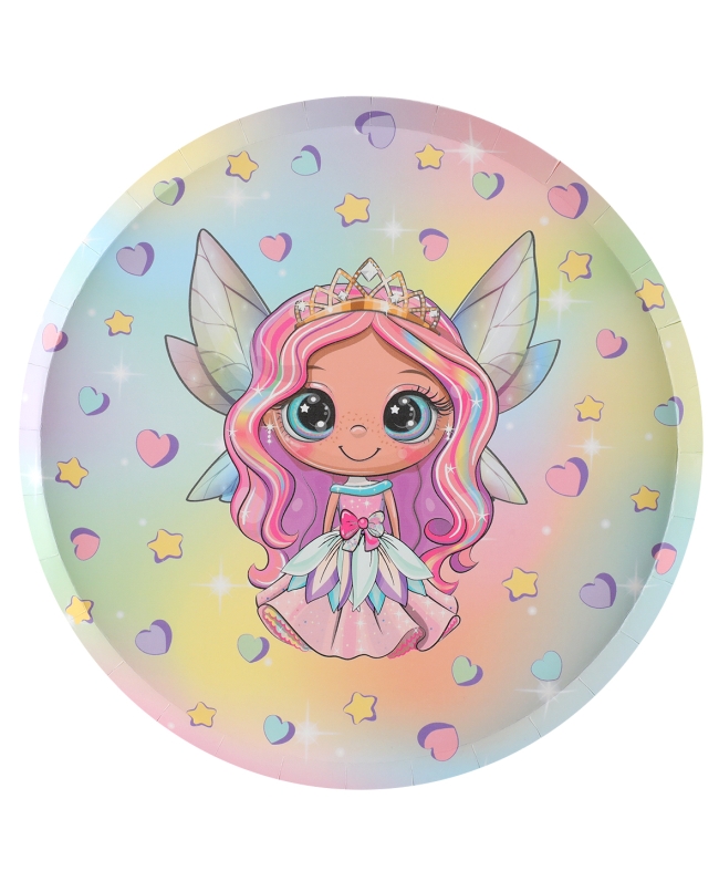 Platos Pequeña Hada 22.5cm Carton ***OFERTA DTO NO ACUMULABLE