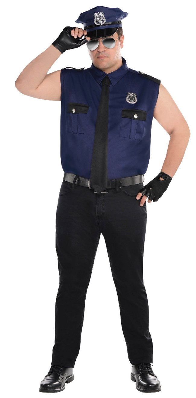 Disfraz de Policía para Hombre Talla XL