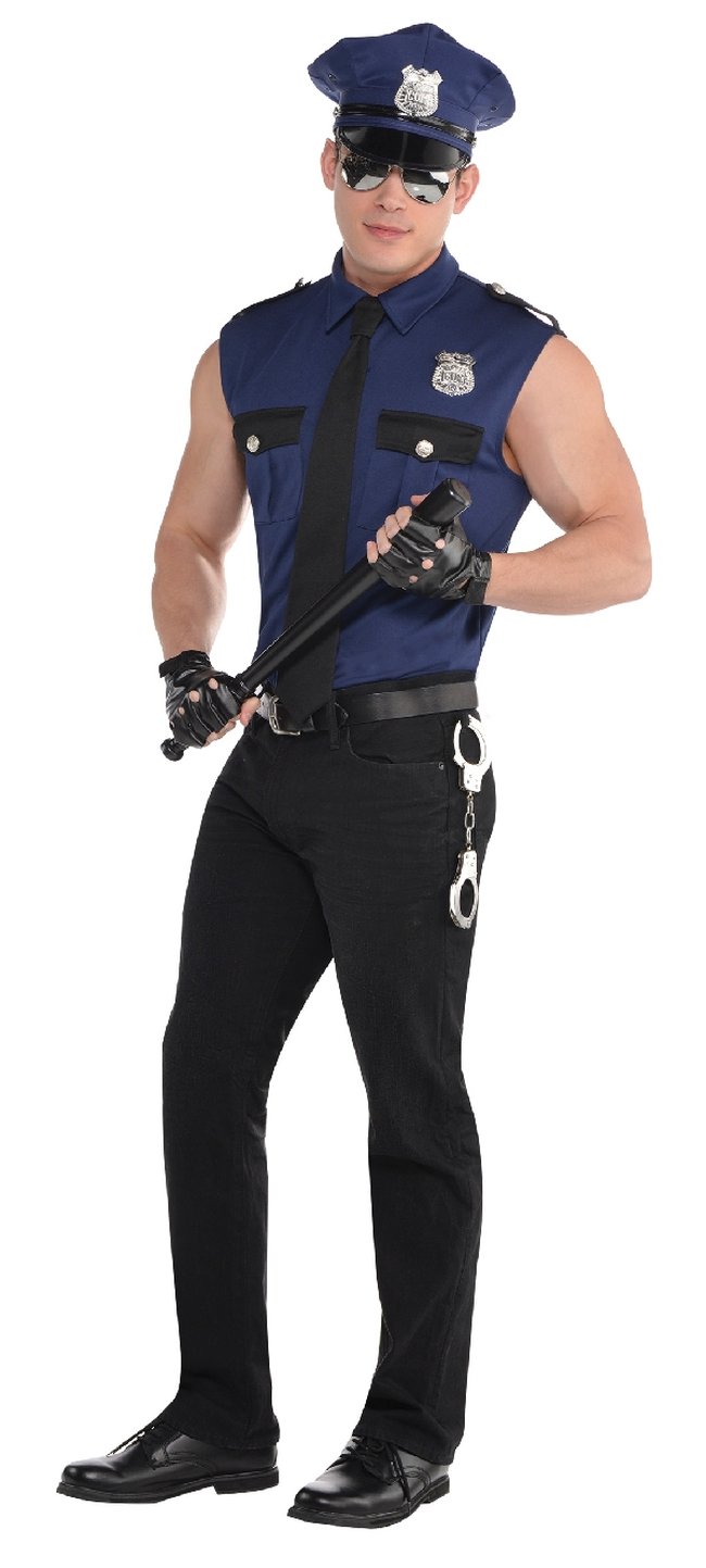 Disfraz Adulto: Policia Fuerte Talla M 