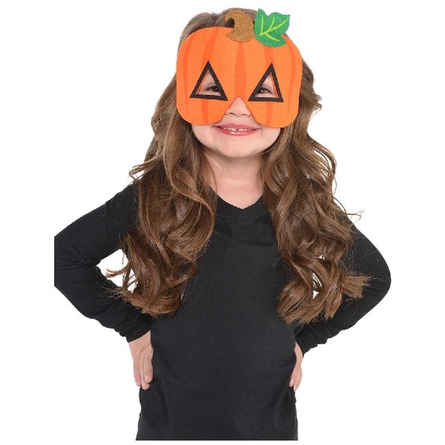 DISFRAZ ACC: MASCARA FELPA CALABAZA