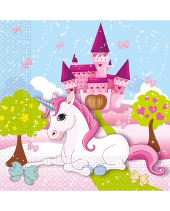 Servilletas 33 x 33cm Unicornio
