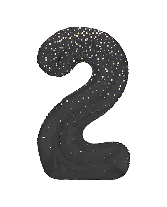 Forma Numero Glitz 2 Negro Prism. 86cm