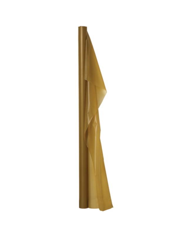 Rollo Mantel Plastico Dorado 1X30m