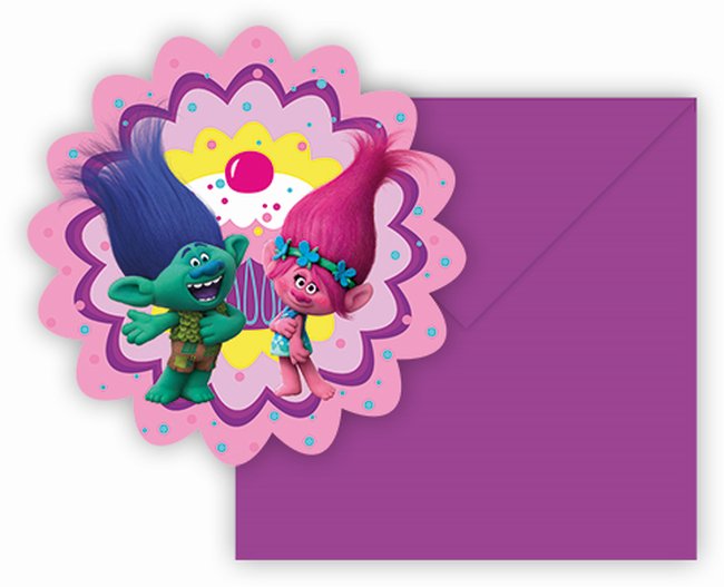 INVITACIONES FORMA TROLLS ***OFERTA DTO NO ACUMULABLE  