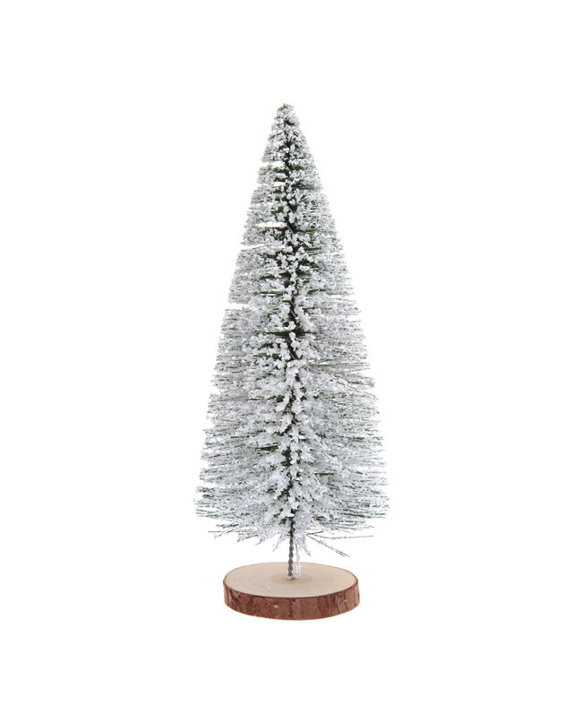 Centro Mesa Pino Blanco 10.5X25cm Madera Y Plast. ***OFERTA DTO NO ACUMULABLE