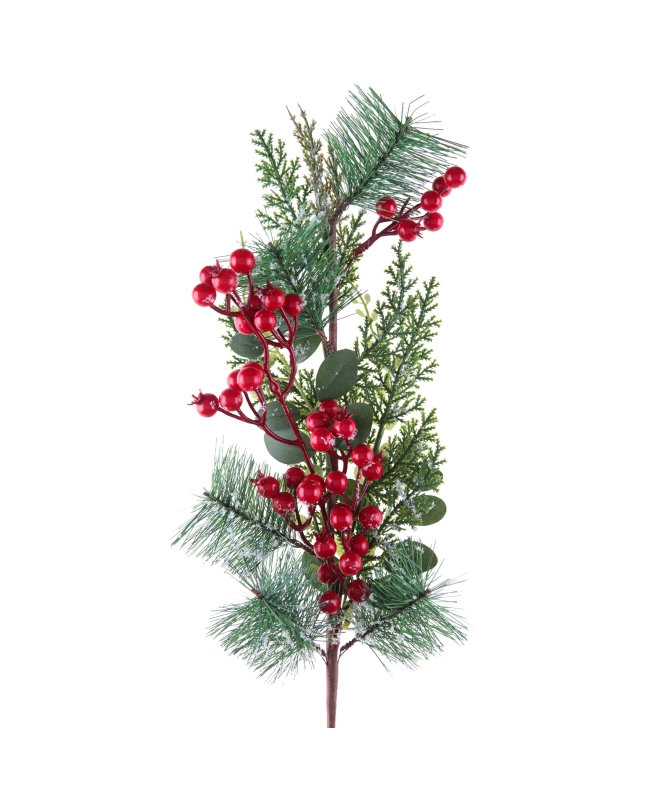 Decoracion Rama Bayas 16X60cm Plast. ***OFERTA DTO NO ACUMULABLE