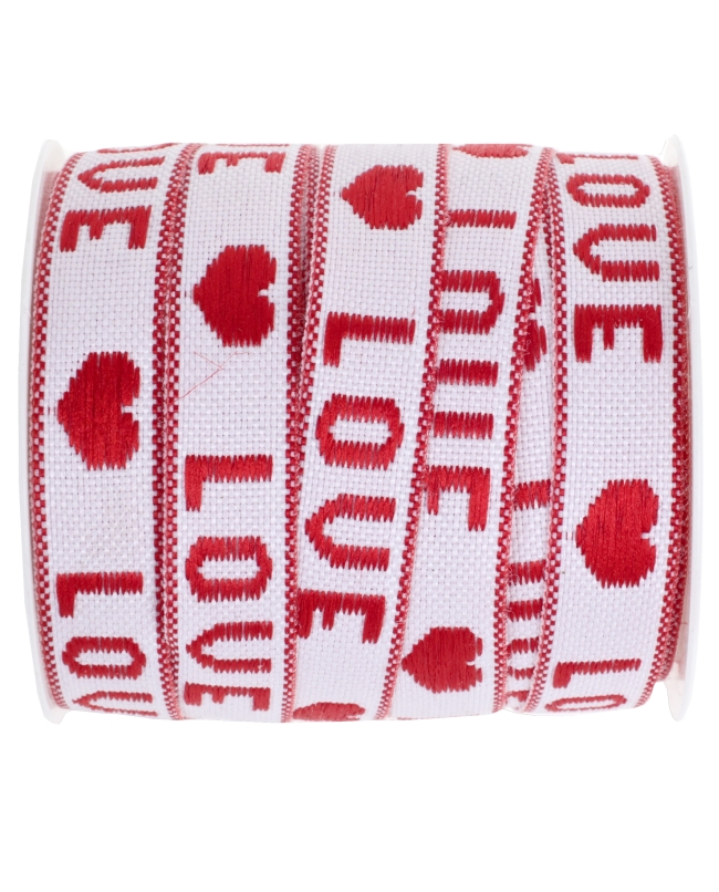 Cinta Love Roja 10mm Poliester 5m ***OFERTA DTO NO ACUMULABLE