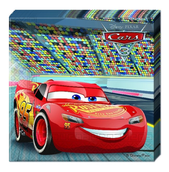 Servilletas 2-ply 33x33cm Cars 3