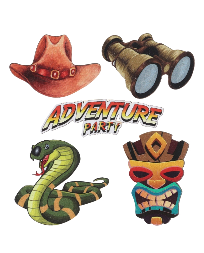 Deco Mesa Confeti Adventure 3.5 X 5 & 5 X 4.5cm Madera ***OFERTA DTO NO ACUMULABLE