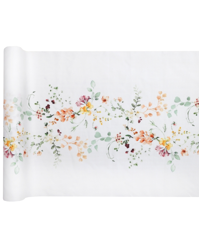 Camino Mesa Floral 28cm Popelina Poliester 2,5m