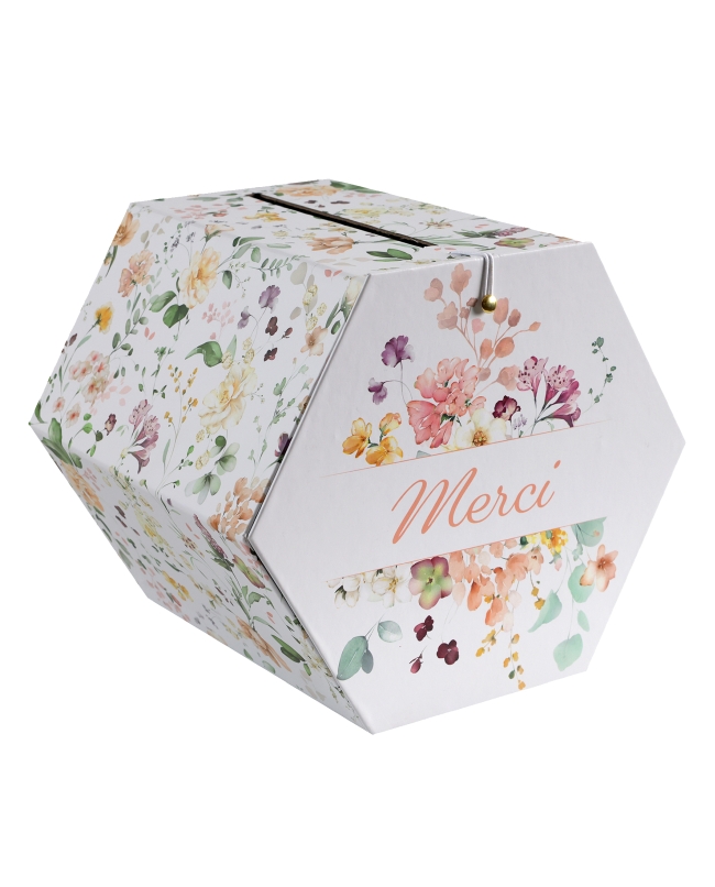 Hucha Floral 23X20X20cm Carton