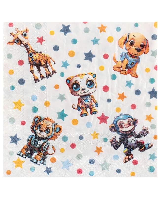 Servilletas Patrulleros 33 X 33cm Papel, 3 Capas ***OFERTA DTO NO ACUMULABLE