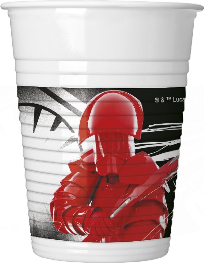 VASOS PLASTICO 200ml STAR WARS: ULTIMO JEDI ***OFERTA DTO NO ACUMULABLE  