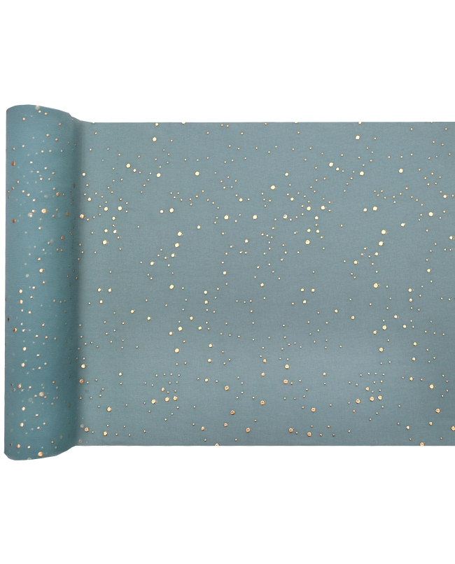 Camino Mesa Burbujas Eucalipto 27cm x 3m Crepe Poliester ***OFERTA DTO NO ACUMULABLE