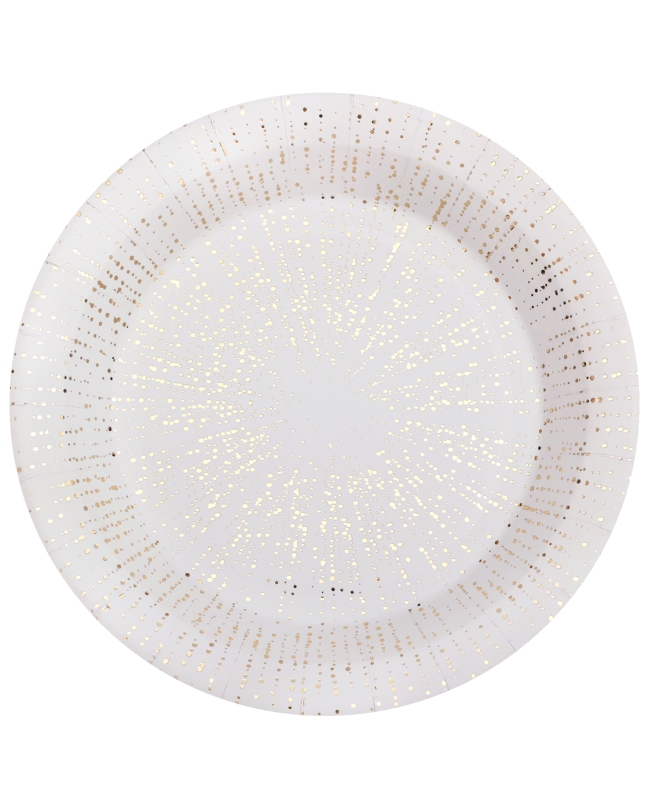 Platos Burbujas Blanco 22.5cm Carton ***OFERTA DTO NO ACUMULABLE