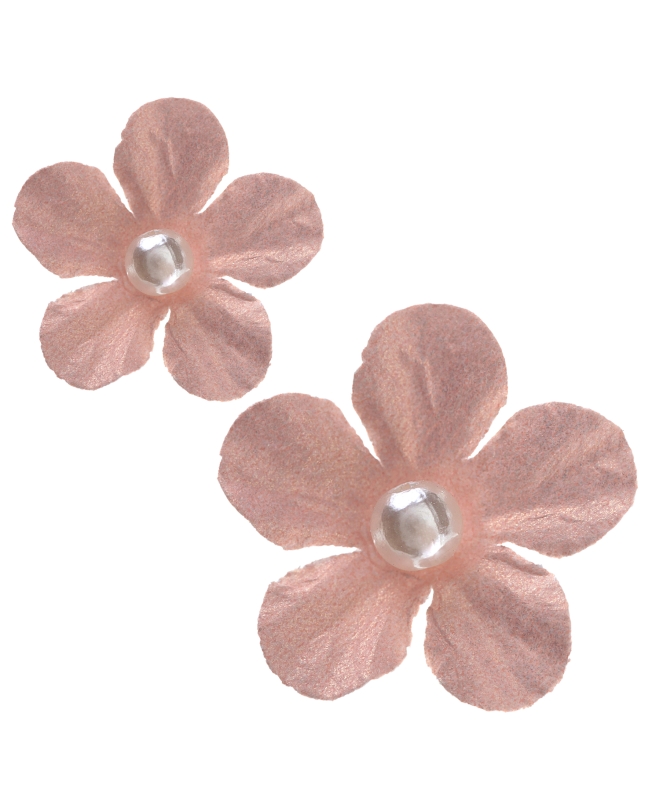 Flor Melocoton Peq. 2.3 X 2.1 &amp; 1.5 X 1.6cm Poliester Y Plastico ***OFERTA DTO NO ACUMULABLE
