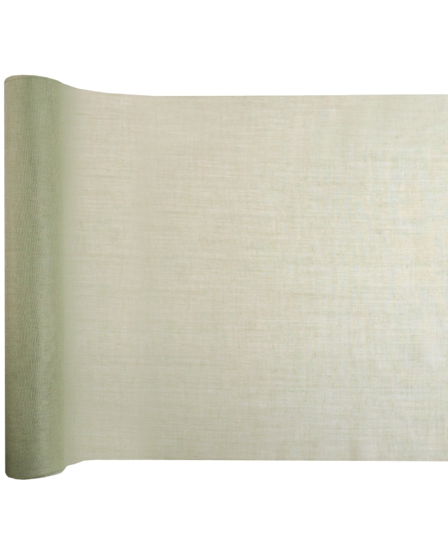 Camino Mesa Oliva 36cm x 5m Poliester Mouselina ***OFERTA DTO NO ACUMULABLE