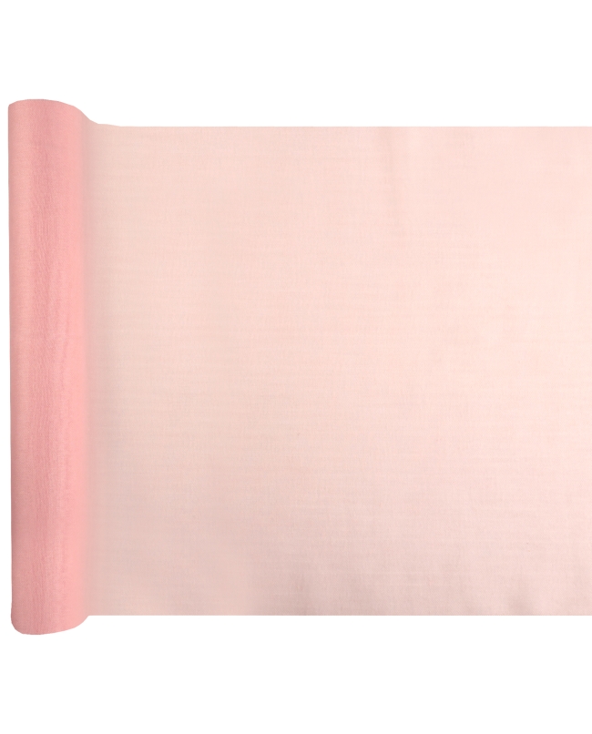 Camino Mesa Rosa 36cm x 5m Poliester Muselina ***OFERTA DTO NO ACUMULABLE