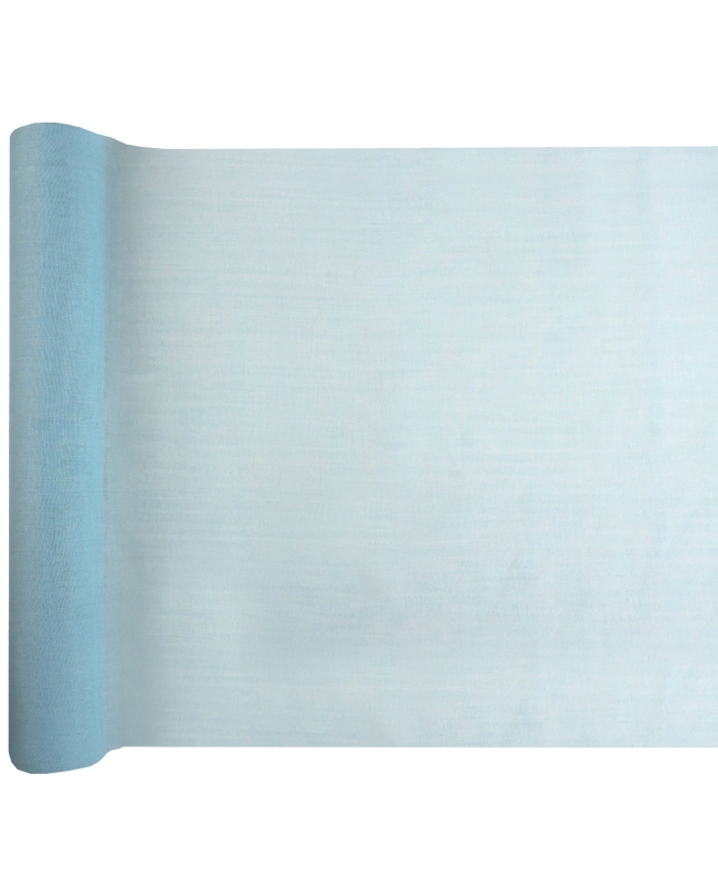 Camino Mesa Azul 36cm x 5m Poliester Mouselina ***OFERTA DTO NO ACUMULABLE