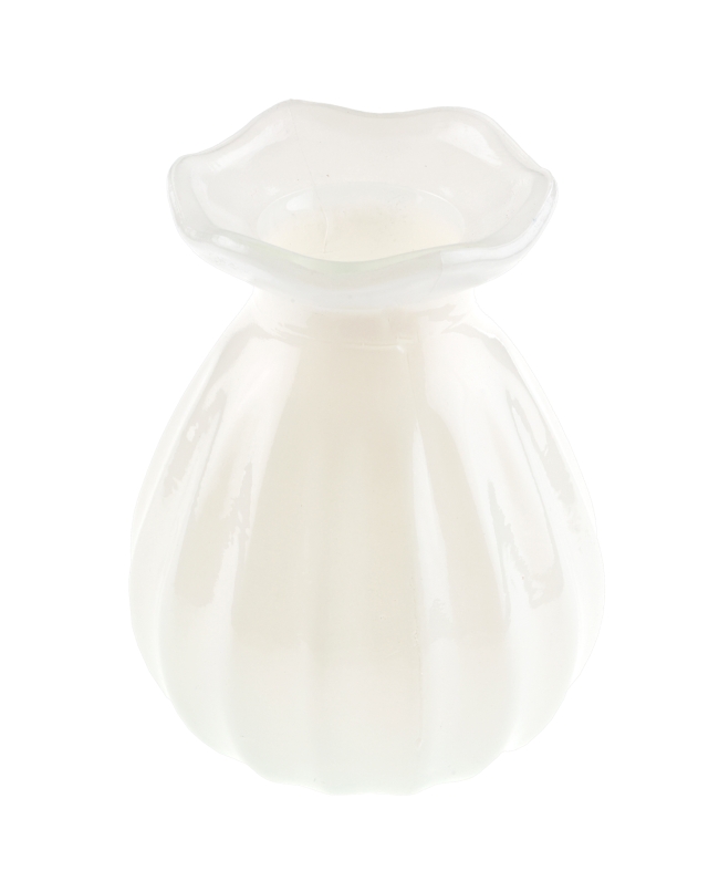 Jarron Floral Marfil 6 X 8cm Vidrio ***OFERTA DTO NO ACUMULABLE