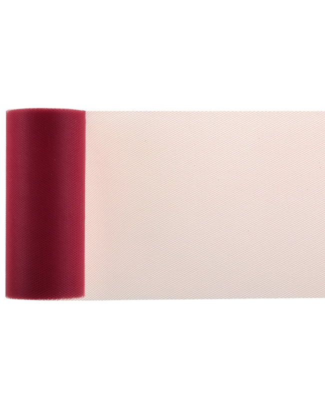 Tul Burdeos 10cm X 20m Poliester ***OFERTA DTO NO ACUMULABLE