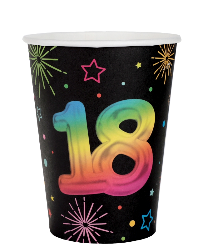 Vasos Festicolor Nº 18 7.8 X 9.7cm 27cl carton ***OFERTA DTO NO ACUMULABLE