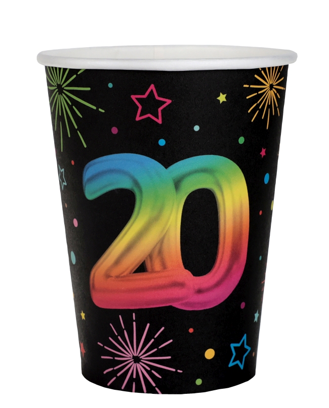 Vasos Festicolor Nº 20 7.8 X 9.7cm 27cl carton ***OFERTA DTO NO ACUMULABLE