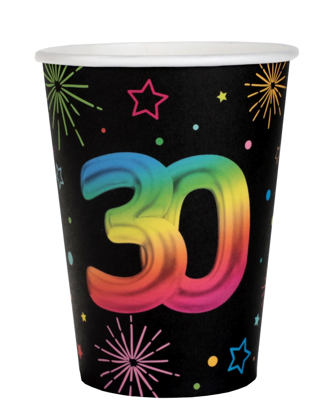 Vasos Festicolor Nº 30 7.8 X 9.7cm 27cl carton ***OFERTA DTO NO ACUMULABLE