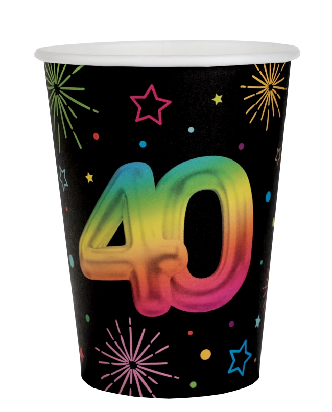 Vasos Festicolor Nº 40 7.8 X 9.7cm 27cl carton ***OFERTA DTO NO ACUMULABLE