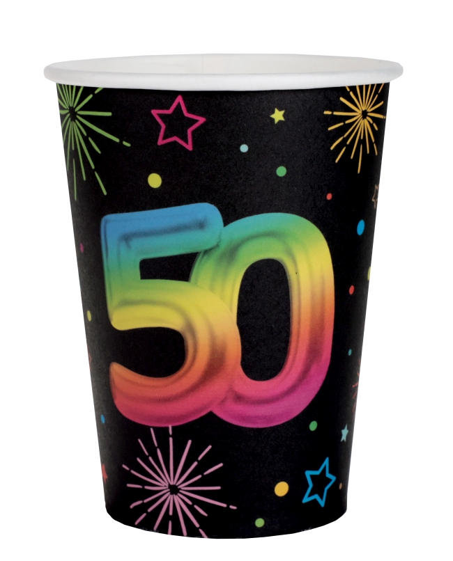 Vasos Festicolor Nº 50 7.8 X 9.7cm 27cl Carton ***OFERTA DTO NO ACUMULABLE