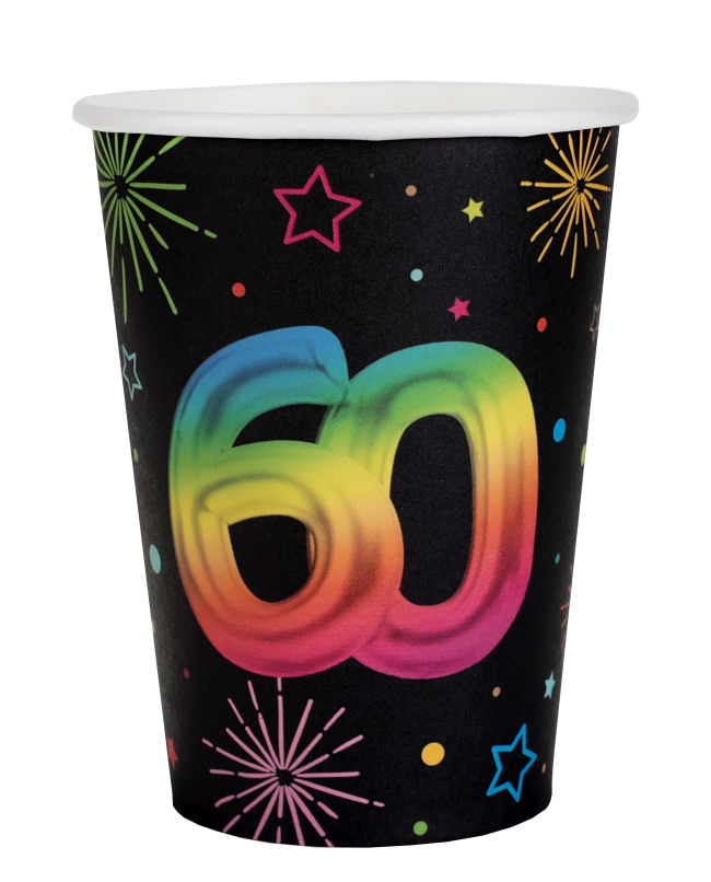 Vasos Festicolor Nº 60 7.8 X 9.7cm 27cl Carton ***OFERTA DTO NO ACUMULABLE