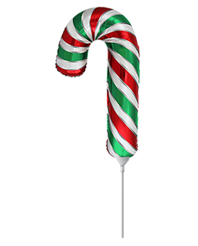 Mini Forma Baston Verde-Rojo-Blanco